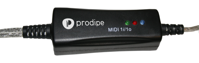 Prodipe PRO1I1O | Interfaccia USB Midi 1 in - 1 out, per Mac e Pc