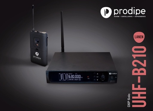 [PROUHFB210SOLO] Prodipe PROUHFB210SOLO | Sistema wireless UHF 100 frequenze, per microfoni della serie 21