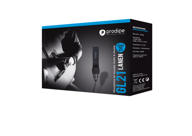 Prodipe PROGL21 | Microfono per chitarra acustica o ukulele