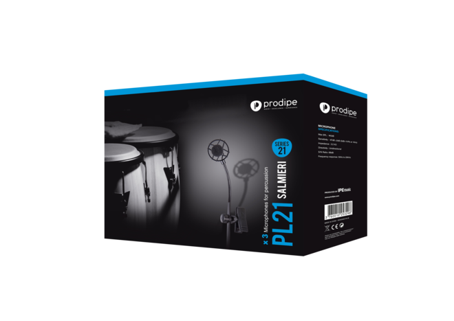 Prodipe PROPL21 | Kit 3 microfoni per percussioni PL21