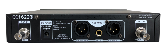 Prodipe PROUHFAL21DUOPAK | Sistema wireless per fisarmonica, con DSP, 2 body pack e tre microfoni per fisarmonica AL21