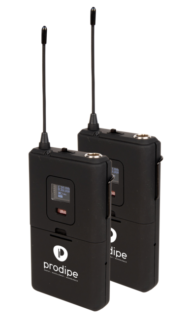 Prodipe PROUHFB210DUO | Sistema wireless UHF 2x50 frequenze, per microfoni della serie 21