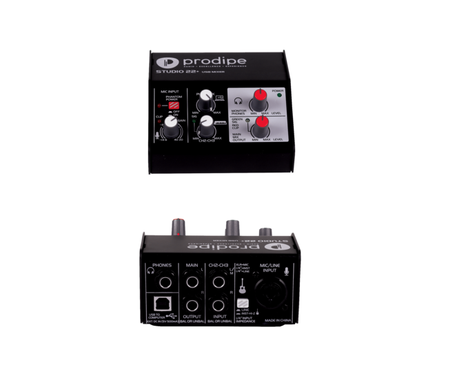 Prodipe STUDIO22+ | Interfaccia AUDIO USB 2-in (1 x combo), 2-out