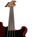 Prodipe JMFPBJUNIORCAR | Basso elettrico 3/4, 4 corde, modello PB, candy apple red
