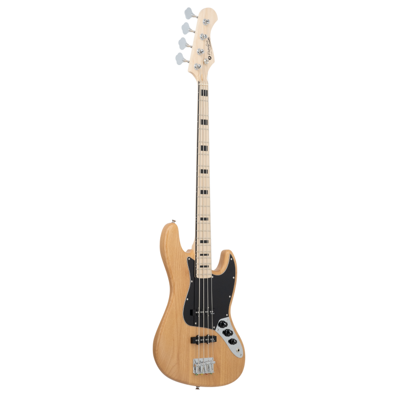 Prodipe JMFJB90MAALDER4C | Basso elettrico 4 corde, modello JB, ontano, natural