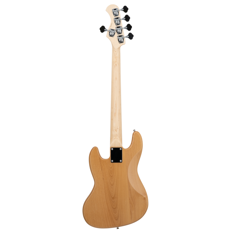 Prodipe JMFJB90MAALDER5C | Basso elettrico 5 corde, modello JB, ontano, natural
