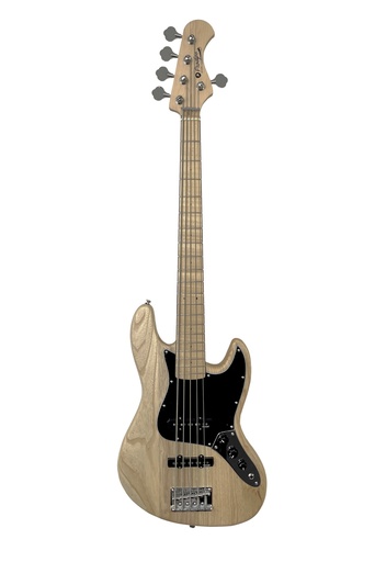 Prodipe JMFJB80MAASH5C | Basso elettrico 5 corde, modello JB, colore natural