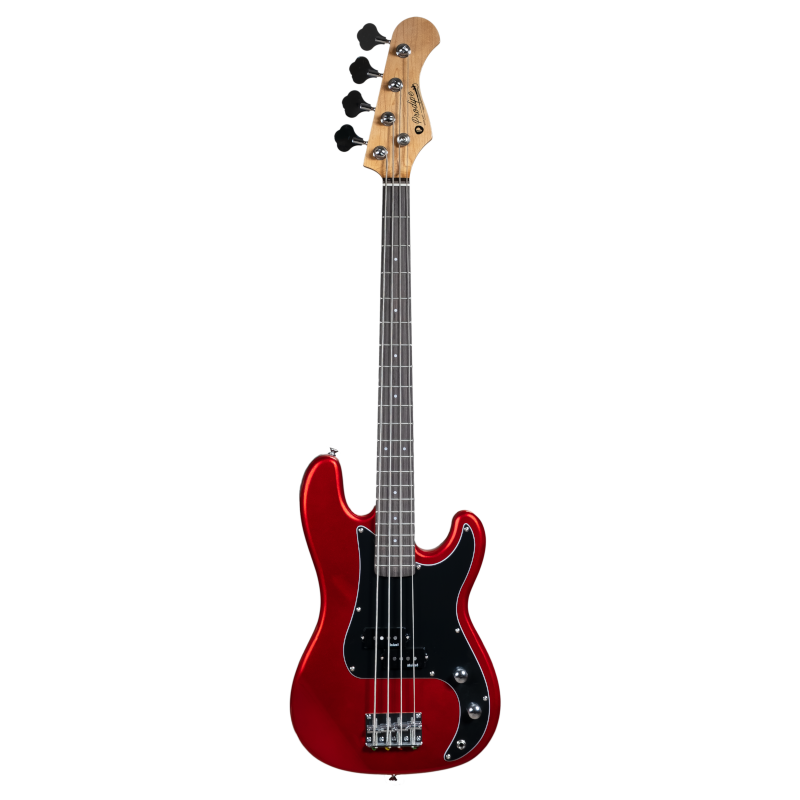 Prodipe JMFPBJUNIORCAR | Basso elettrico 3/4, 4 corde, modello PB, candy apple red