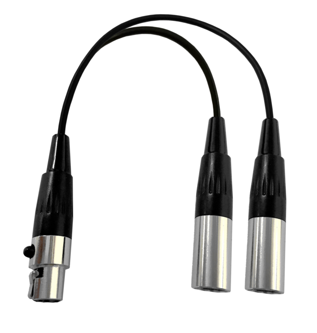 Prodipe AD-AL21-TA4F | Cavo adattatore 2 x Mini XLR M - 1 x Mini XLR F SHURE
