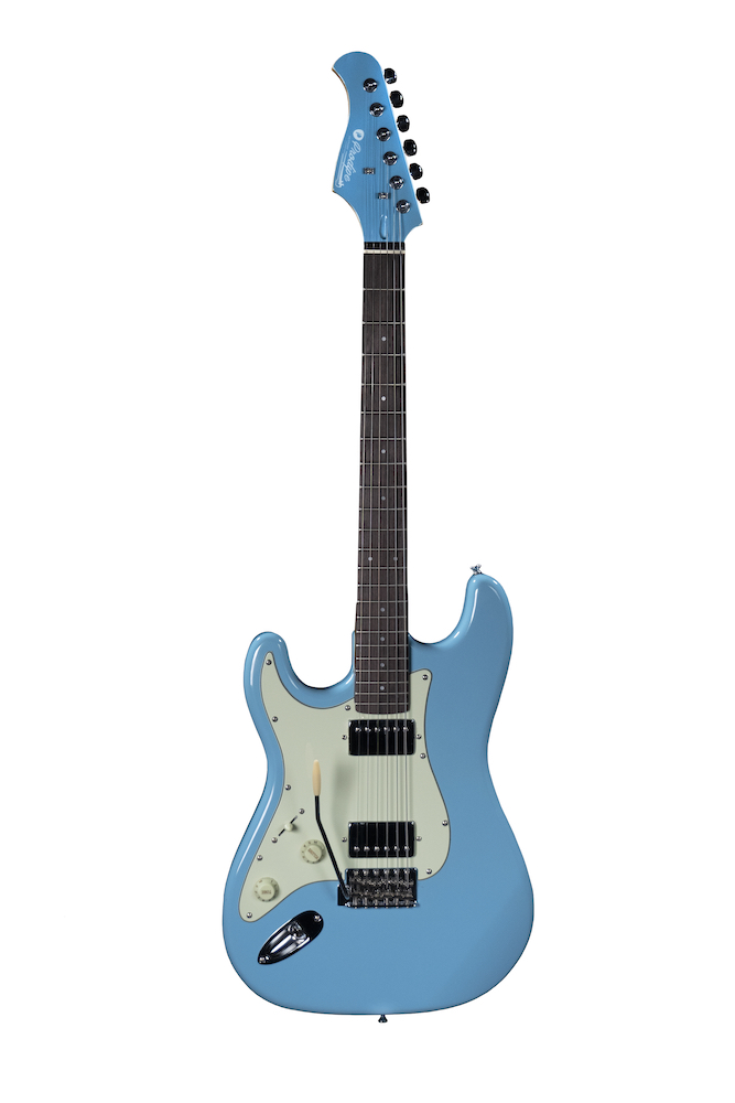 Prodipe JMFST2HLHRABL | Chitarra elettrica mancina, stile strato, HH, colore sonic blue