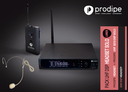 Prodipe PROUHFHEADSETSOL | Sistema wireless UHF 1x100 frequenze, con un microfono ad archetto incluso