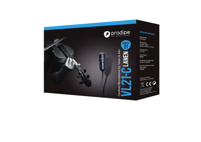 Prodipe PROVL21CARDIO | Microfono per violino o viola