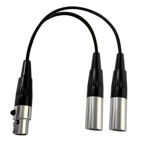 [AD-AL21-TA4F] Prodipe AD-AL21-TA4F | Cavo adattatore 2 x Mini XLR M - 1 x Mini XLR F SHURE